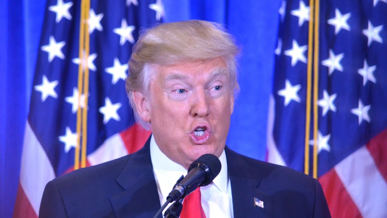 ドナルド・トランプ米新大統領=西田進一郎撮影