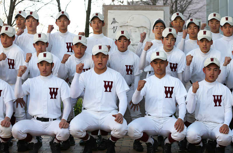 第89回選抜高校野球 早稲田実(東京) 毎日新聞 第89回選抜高校野球 早稲田実(東京) 毎日新聞