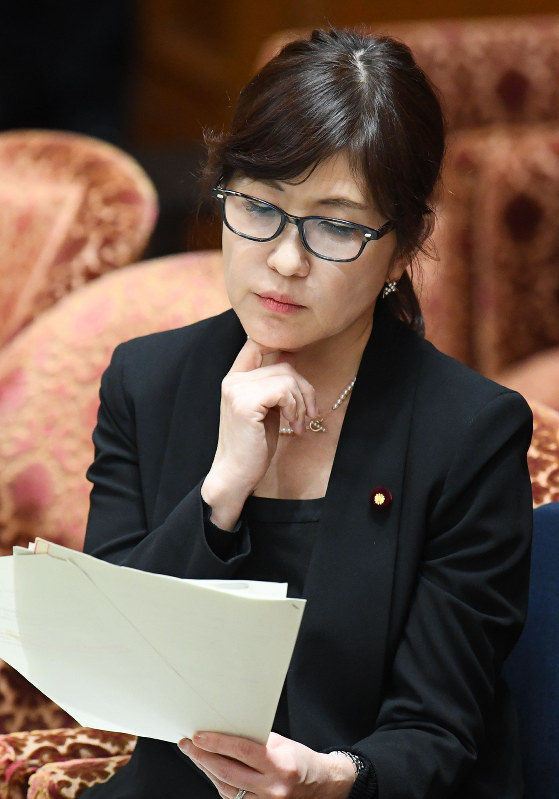稲田朋美防衛相=川田雅浩撮影