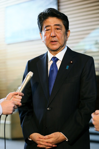 安倍晋三首相＝首相官邸で２０１７年３月６日午前８時５２分、森田剛史撮影