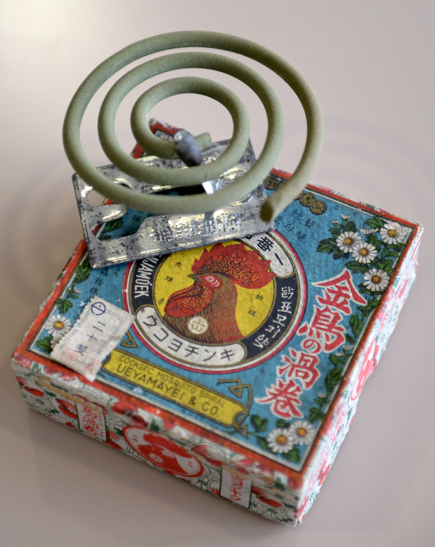 陶器製 時代蚊取り線香受け蚊取老人明治〜大正期福禄寿寿老人