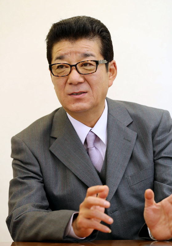 松井一郎府知事=幾島健太郎撮影