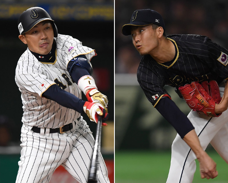 【左】スタメン入りした内川【右】先発の千賀