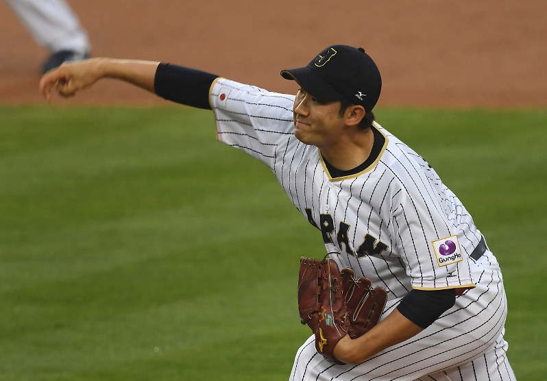 【日本-米国】先発し6回1失点と好投した日本の菅野=久保玲撮影