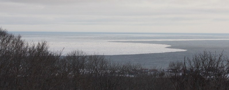 釧路では9年ぶりに流氷初日を観測、平山公崇撮影