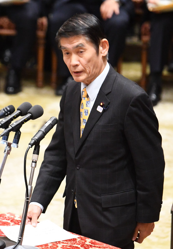 今村雅弘復興相=国会内で2017年4月6日、川田雅浩撮影
