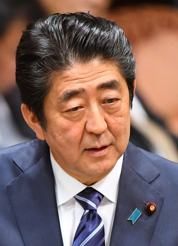 安倍晋三首相=川田雅浩撮影