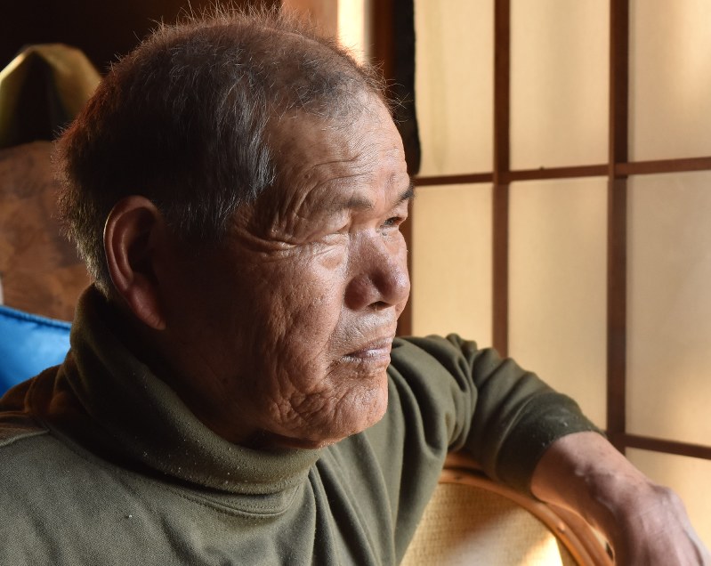 鳥居政次さん=東かがわ市内で、2017年4月2日午後4時40分、待鳥航志撮影