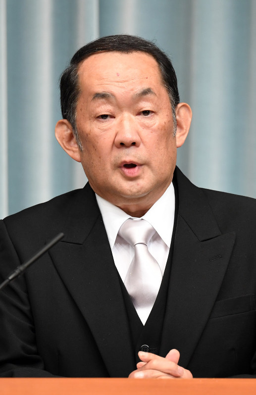 金田勝年法相=首相官邸で2016年8月3日、喜屋武真之介撮影
