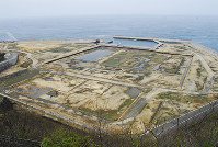 公開された敦賀原発３、４号機の増設予定地＝福井県敦賀市明神町で、近藤諭撮影