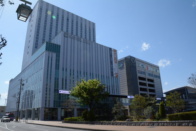 ホテルやマンションの開発が進むJR藤枝駅周辺=藤枝市内で