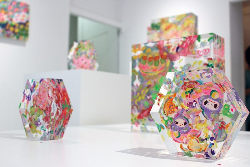 個展：アクリルの立体絵画 ロッカクアヤコさん日本初公開 [写真特集3