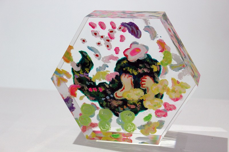 個展：アクリルの立体絵画 ロッカクアヤコさん日本初公開 [写真特集13