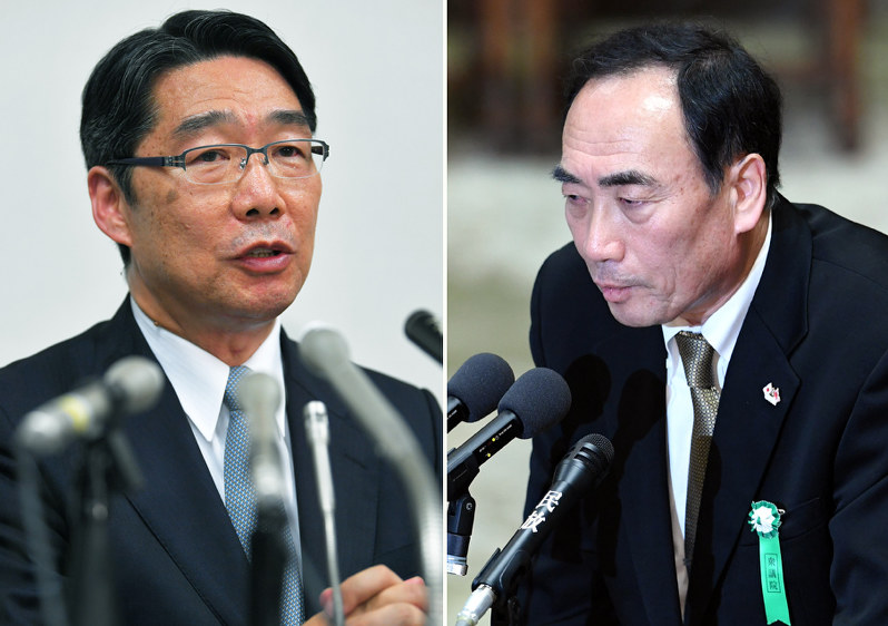 【左】前川喜平氏【右】籠池泰典氏