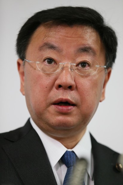 松野博一文科相＝森田剛史撮影