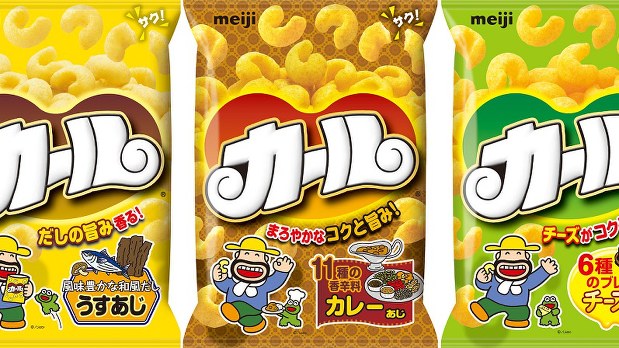 品切れ続出のカール(明治提供)