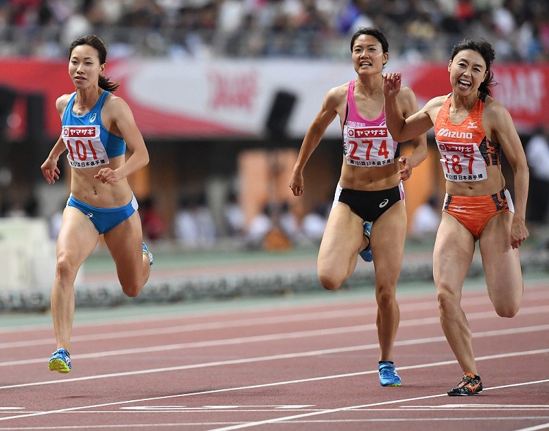 陸上：日本選手権男子100 10秒05サニブラウン初V [写真特集13