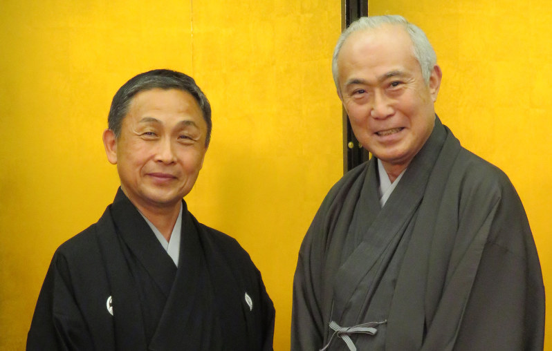 雀右衛門(左)と吉右衛門=小玉祥子撮影