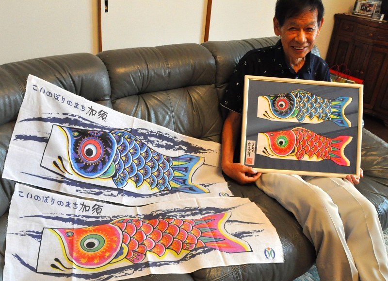 こいのぼり手ぬぐい：伝統工芸士が描き下ろし 埼玉・加須 | 毎日新聞