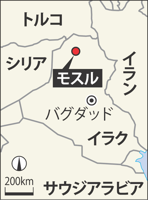 モスルの位置