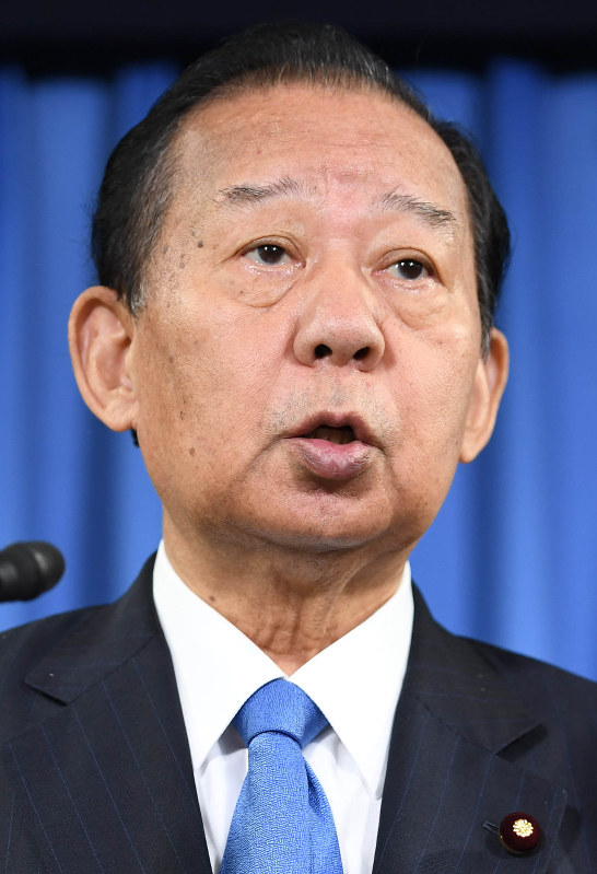 二階俊博幹事長=中村藍撮影