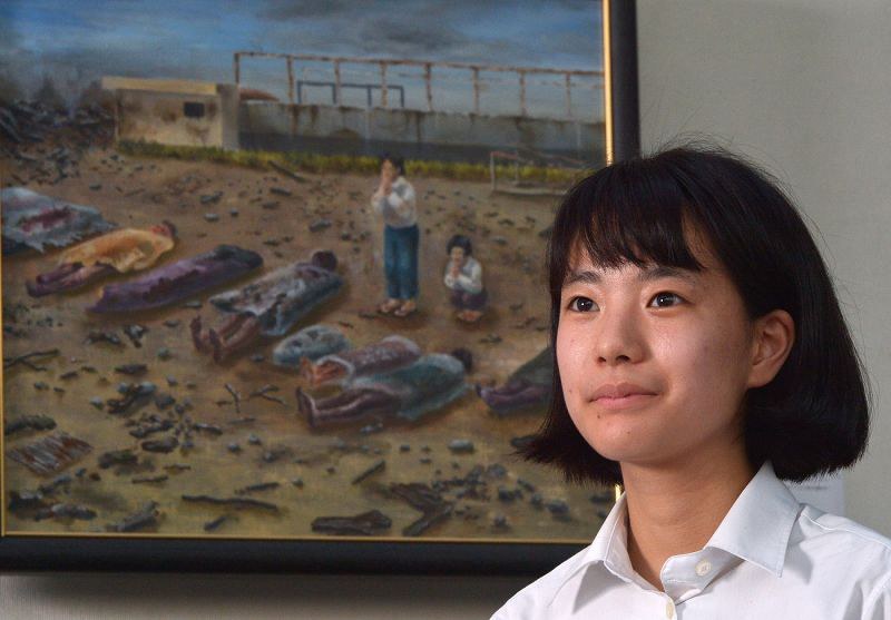 eye：高校生が「描く」原爆 「あの日」が今、目の前に [写真特集5/7