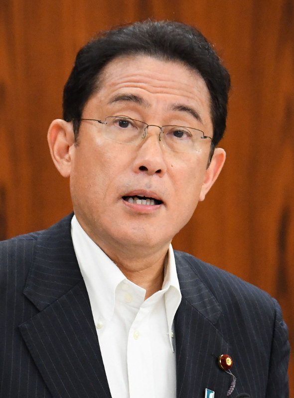 岸田文雄外相兼防衛相=川田雅浩撮影