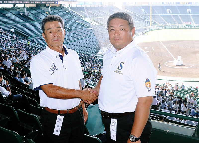 第９９回全国高校野球 監督対談 済美 中矢太監督 打ち合いに持ち込む 東筑 青野浩彦監督 好機を生かす展開に 愛媛 毎日新聞