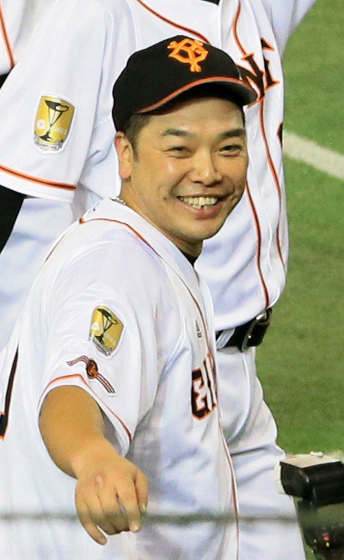 巨人 阿部慎之助 プロコレ ビジター 2015 巨人 阿部慎之助2015年プロコレ ビジター#10 XL チャンピオンパッチ付