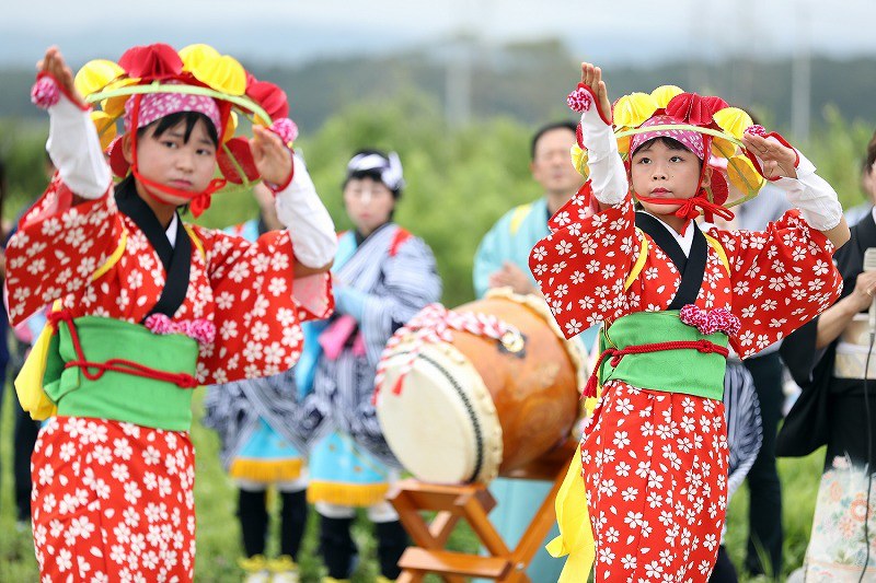 復興祈願祭：「田植え踊り」に涙 福島・浪江で6年半ぶり [写真特集2/6