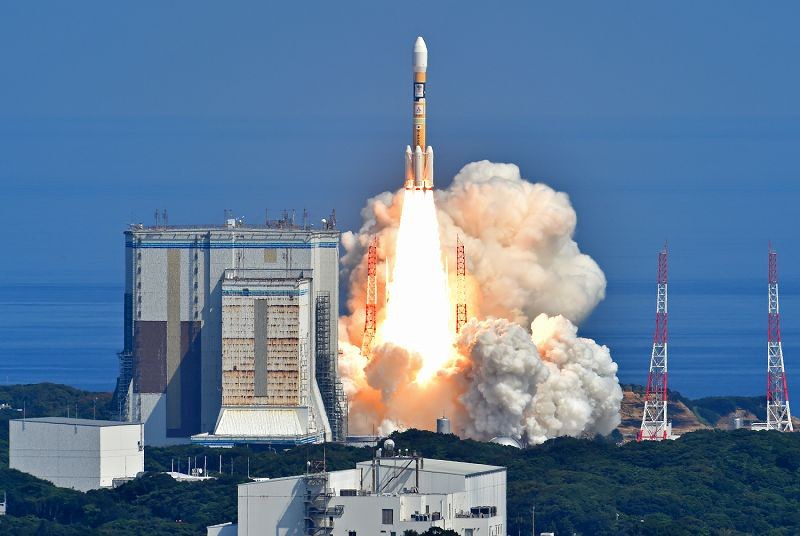 GPS衛星：「みちびき」搭載H2Aロケット打ち上げ成功 [写真特集2