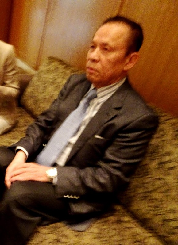ユニバーサルエンターテインメントのオーナー創業者で、会長として実権を握っていた岡田和生氏=2017年6月29日午前10時撮影