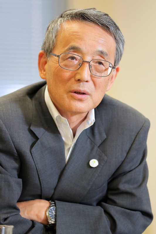 原子力規制委の田中俊一委員長=東京都港区で2017年8月29日、和田大典撮影