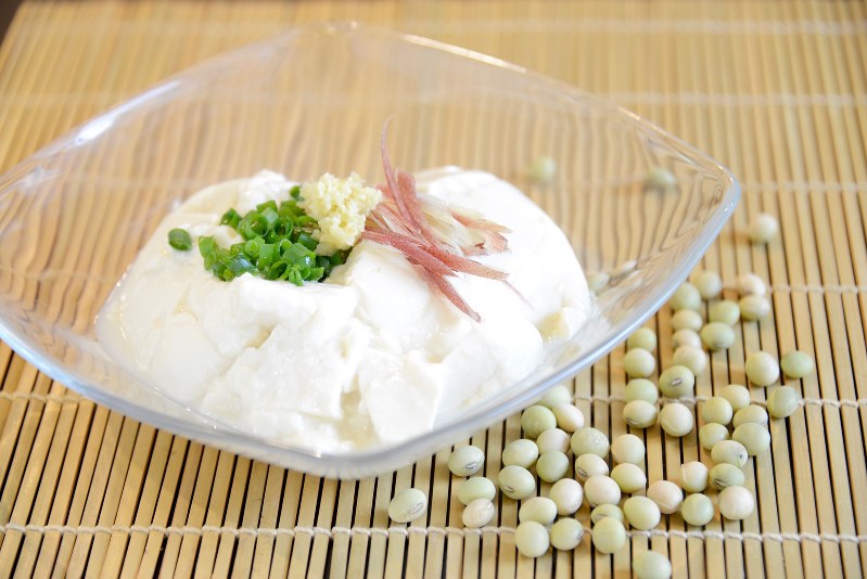 大桃豆腐の「權座」寄せ豆腐=小高朋子撮影