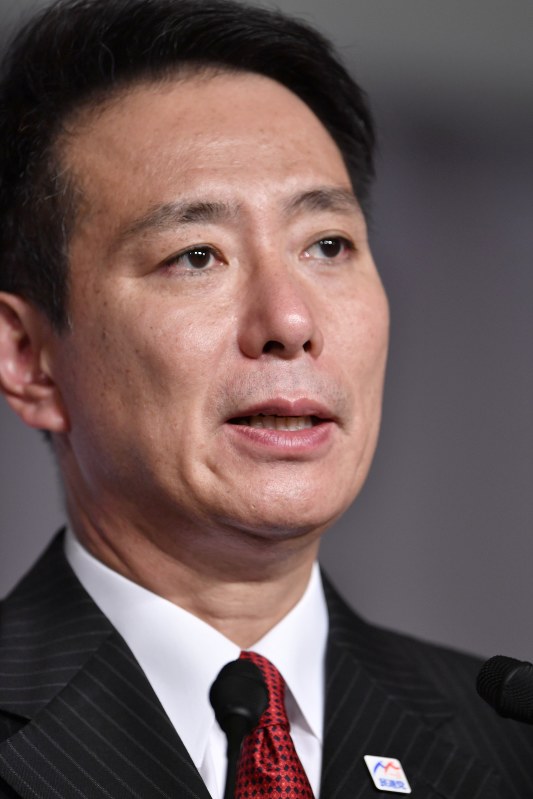 前原誠司氏=都内のホテルで2017年9月1日午後3時半、藤井達也撮影