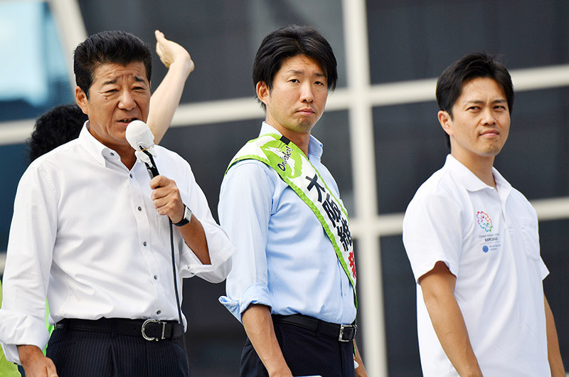 再戦 ２０１７堺市長選 上 維 背水の都構想封印 当選優先 公明に配慮 毎日新聞
