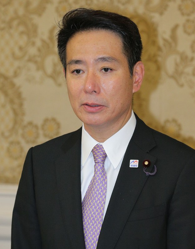 民進党の前原誠司代表=後藤由耶撮影