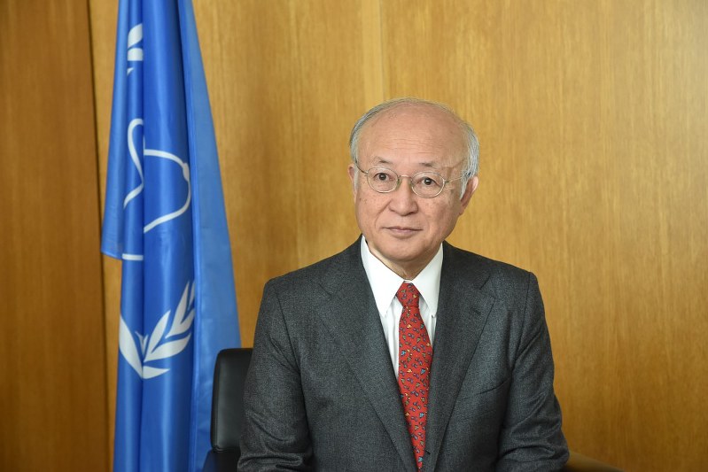 国際原子力機関の天野之弥事務局長=ウィーンで2017年9月15日、三木幸治撮影