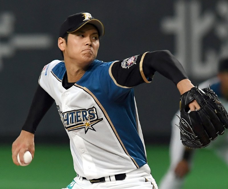 【日本ハム-フトバンク】6回1失点で2勝目を挙げた日本ハムの先発・大谷=竹内幹撮影