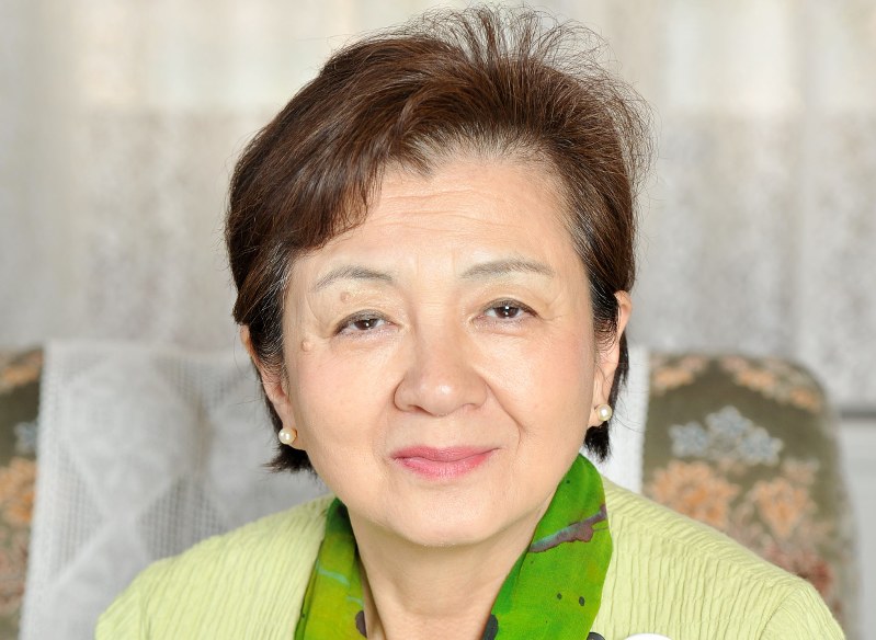 嘉田由紀子氏=川平愛撮影