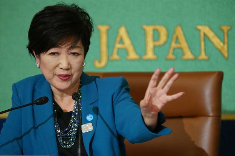 記者会見する希望の党代表の小池百合子東京都知事=東京都千代田区で2017年9月28日午後4時14分、小川昌宏撮影