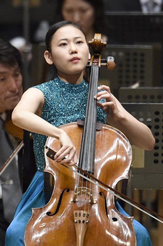 チェロ部門で1位になった香月麗さん=東京都新宿区の東京オペラシティで2017年10月23日午後5時11分、渡部直樹撮影