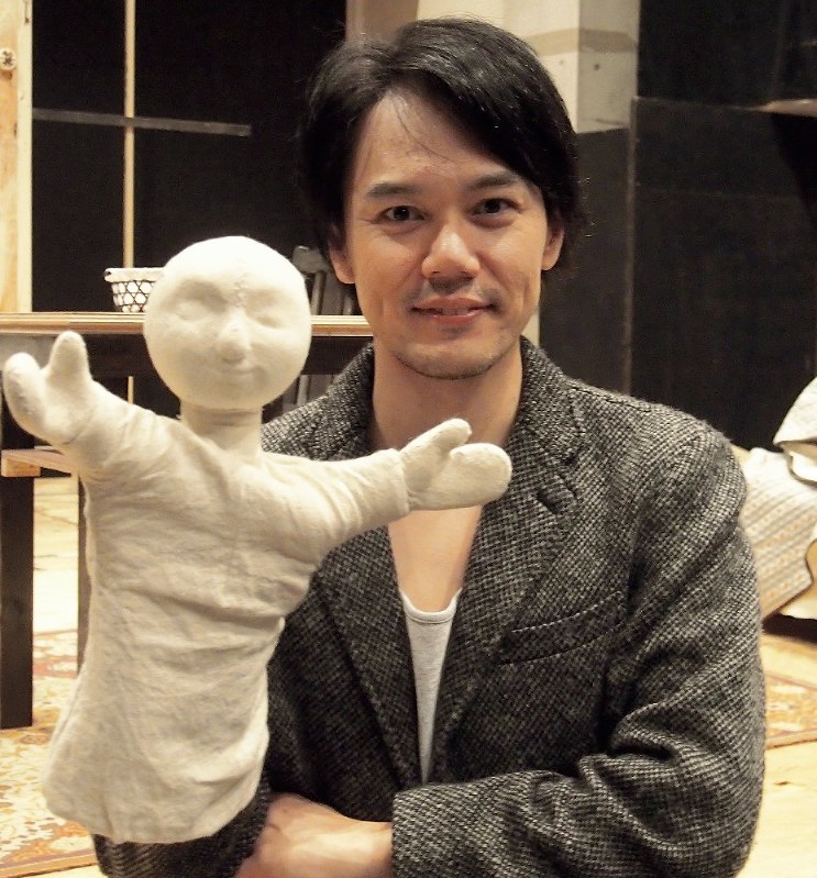 「ポーランドの人形遣い」に出演する中西陽介=濱田元子撮影