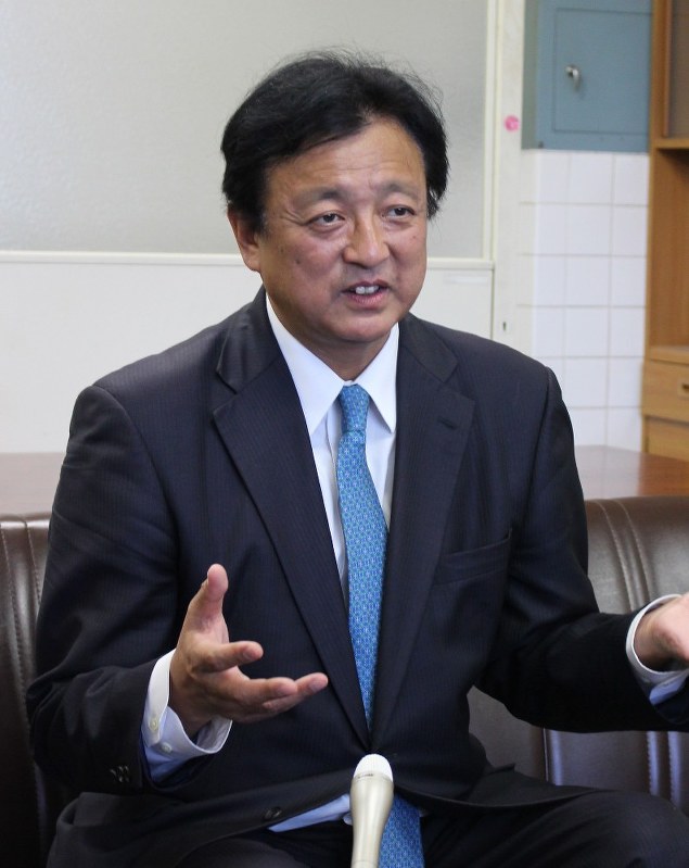 希望の党の渡辺周氏=2017年9月26日、梁川淑撮影