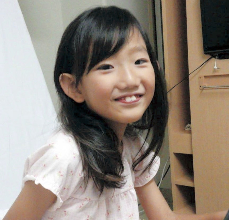 米国での心臓移植を待つ岡崎雫さん=しずくちゃんを救う会提供