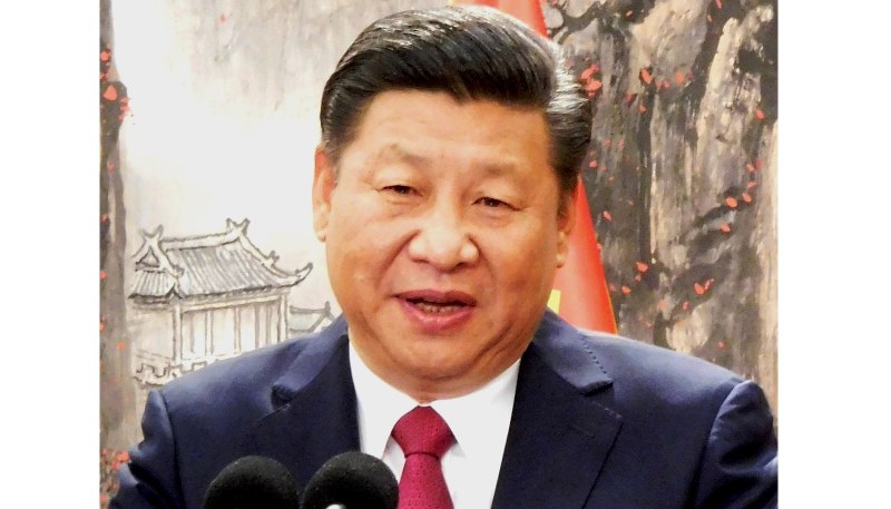 中国の習近平国家主席=2017年10月25日、河津啓介撮影
