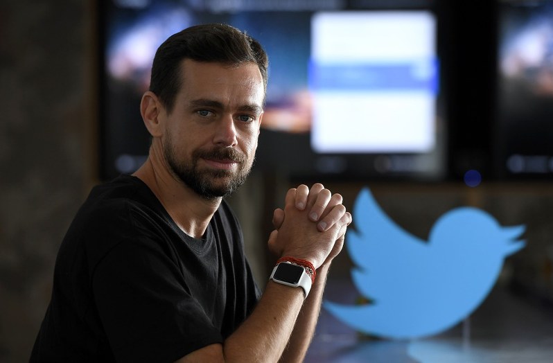 単独インタビューに応じるツイッター共同創業者でCEOのジャック・ドーシー氏=東京都中央区で2017年11月14日、竹内紀臣撮影