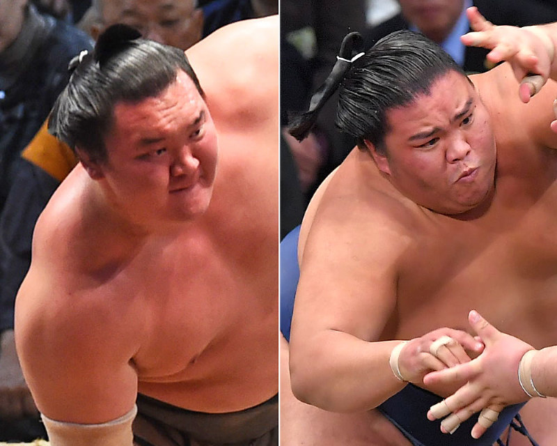 大相撲 1敗の白鵬 前回敗れた御嶽海と対戦 12日目 毎日新聞