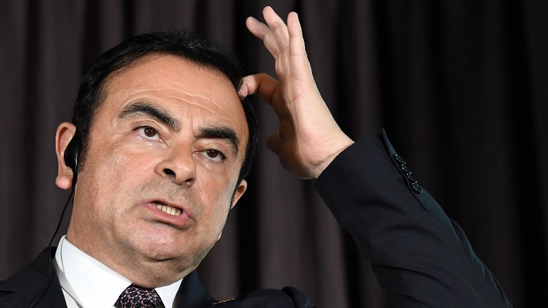 日産のカルロス・ゴーン会長=2016年5月12日、徳野仁子撮影