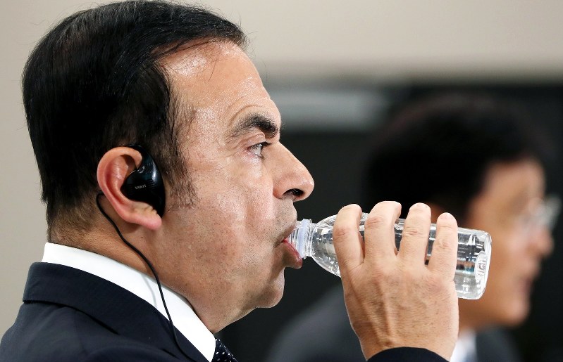 日産のカルロス・ゴーン会長=2016年10月20日、森田剛史撮影